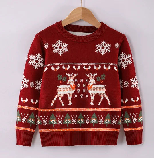 Pull de Noël enfant chaud